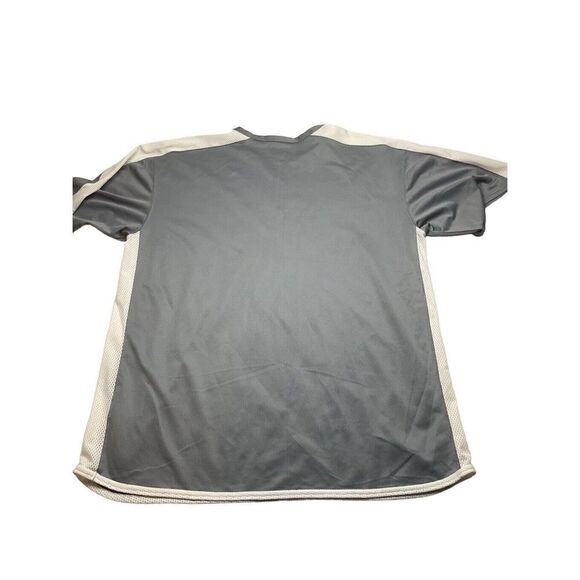 Nike Athletic ‎ Mesh Tee Shirt Mens XL Gray & White Pullover Short Sleeve - Picture 2 of 5